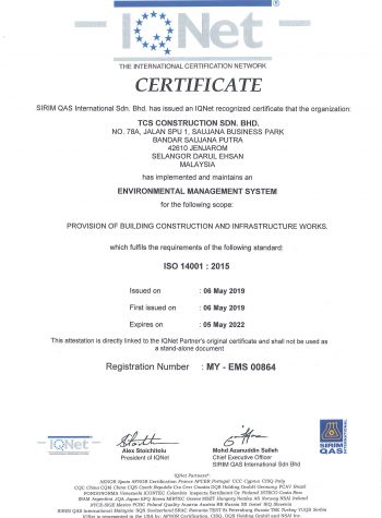 IQNET ISO14001-2015