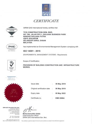 SIRIM ISO14001-2015